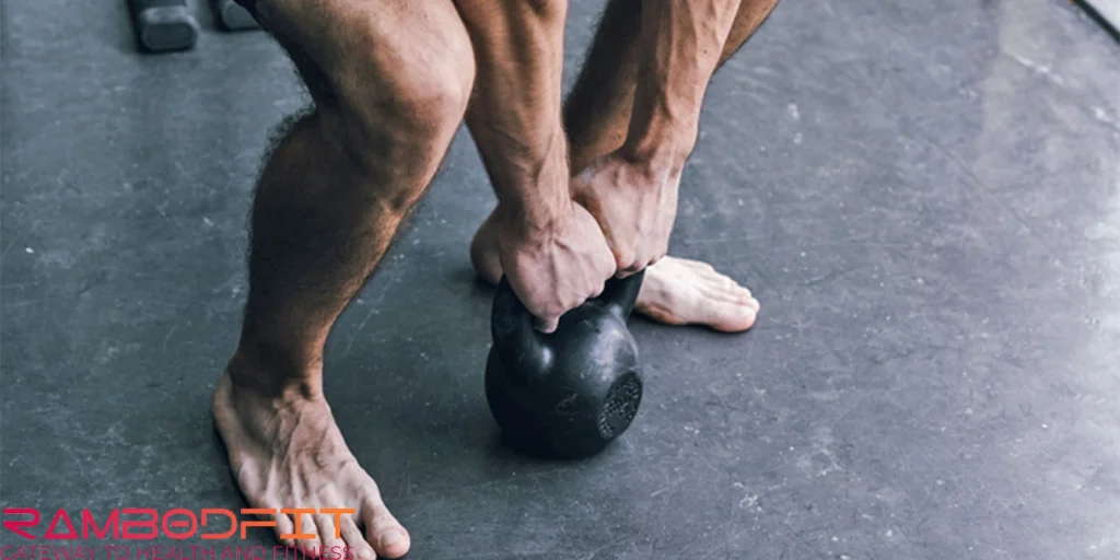 weight lifting barefoot or with shoes/kettle bell