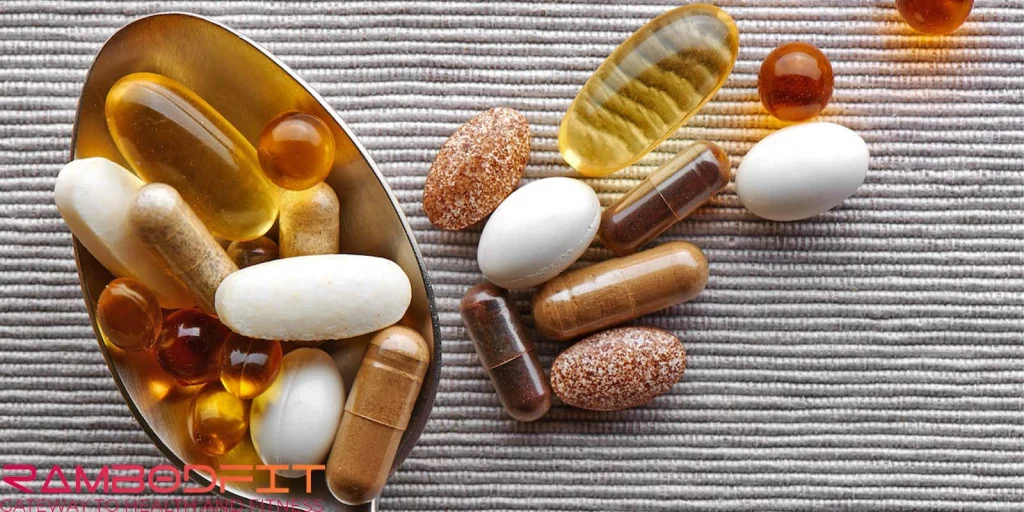 Best Vitamins For Mental Health/spoon and pills